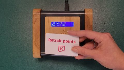 Carte retrait solution numérique retrait de points